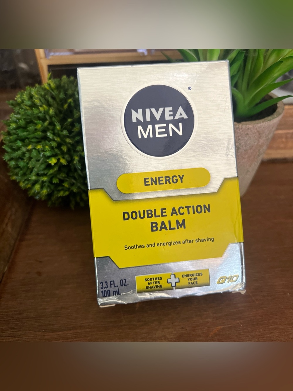 NIVEA Men Q10 Energy Double Action Balm 3.3 oz NEW